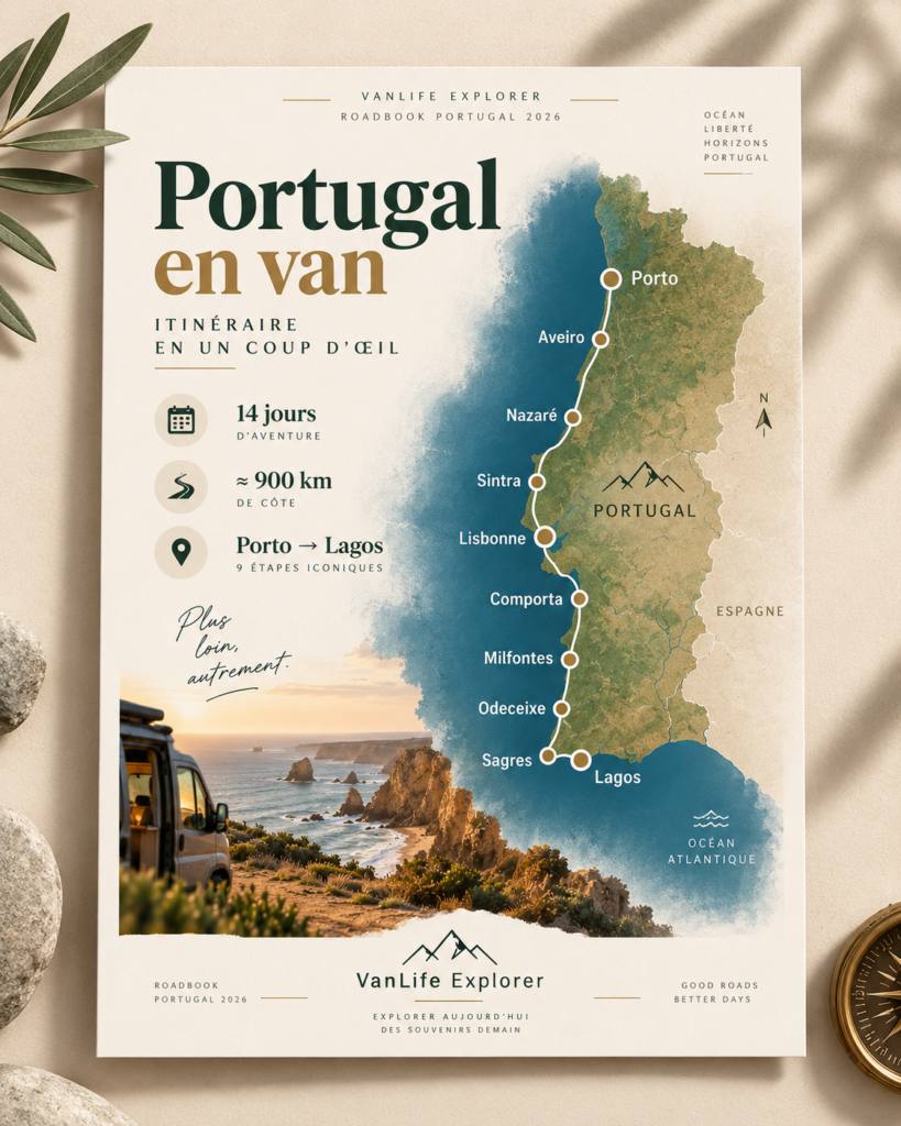 Carte roadbook portugal en van